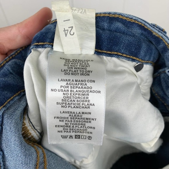 AC For AG SKIN 5 FLARE LEG RAW HEM Jeans NWT 27 - Picture 14 of 15